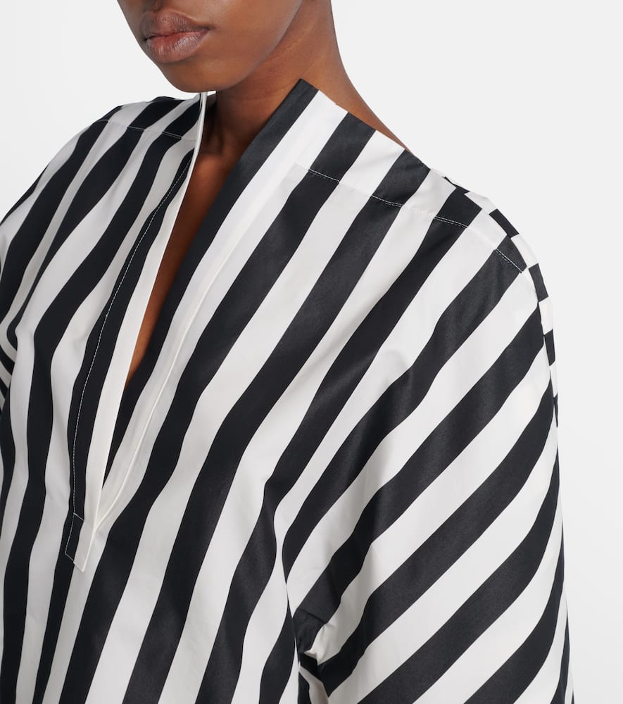 Moisson striped cotton and silk tunic