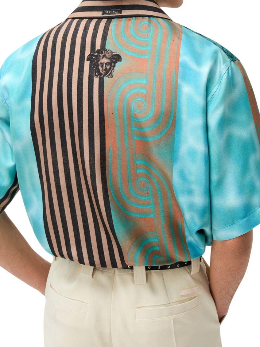 Multicolor Regular Abstract Shirt