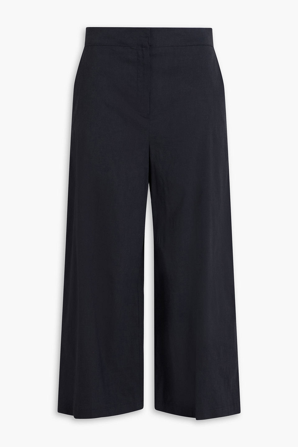 Theory | Cropped linen-blend wide-leg pants - Blue - US 00 | Realry