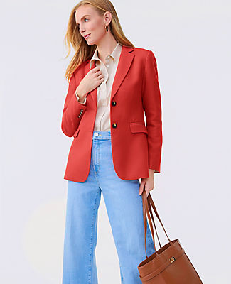 Ann Taylor The Greenwich Blazer in Basketweave