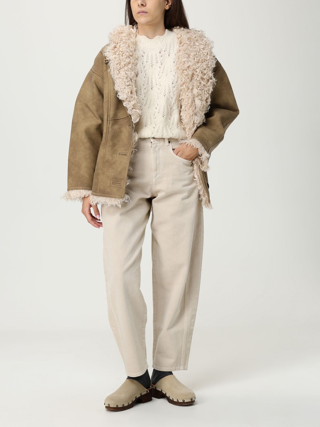 Coat Woman color Beige