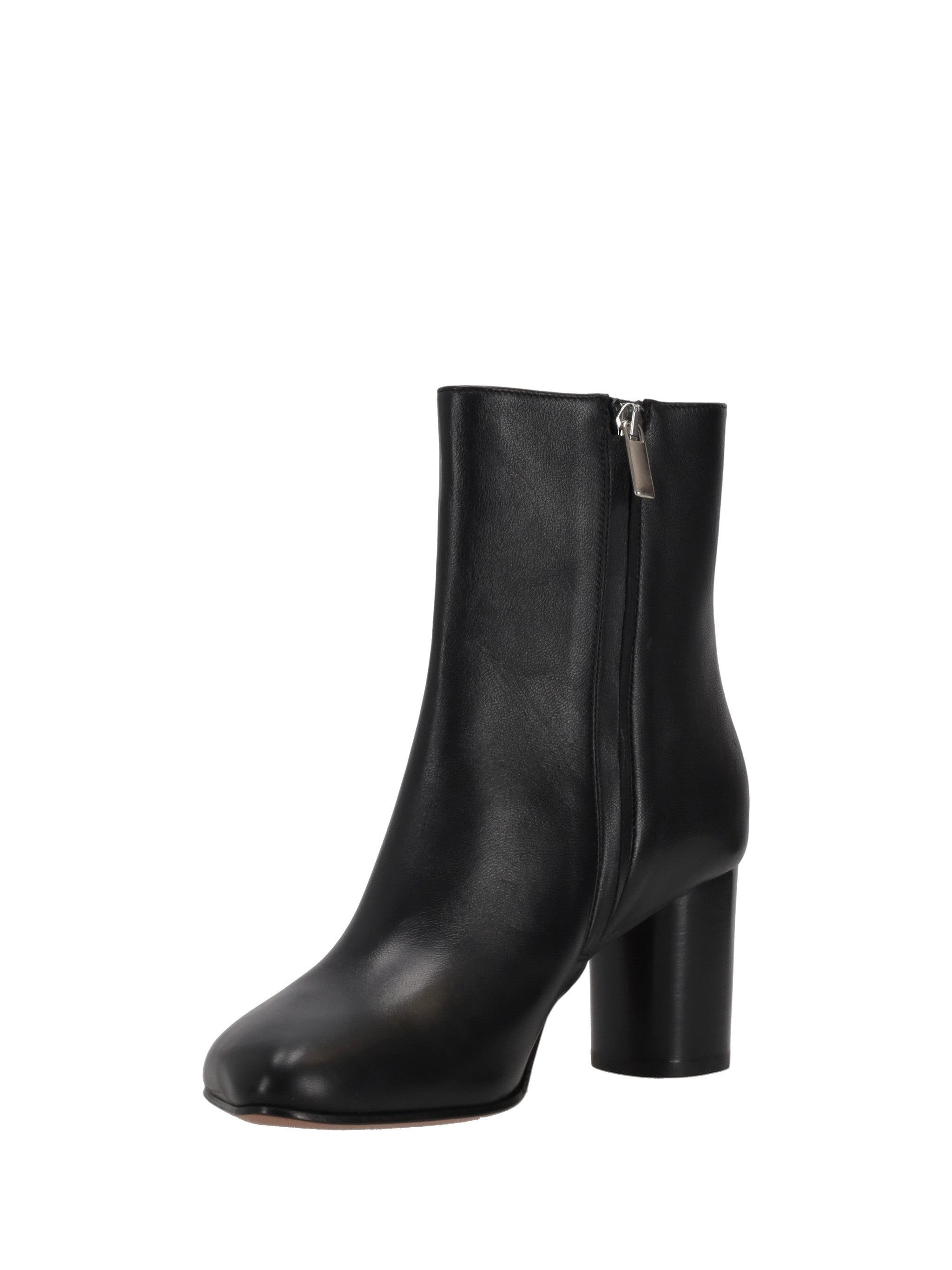 Niccolò Pasqualetti Obliqua Block Heel Booties Calfskin