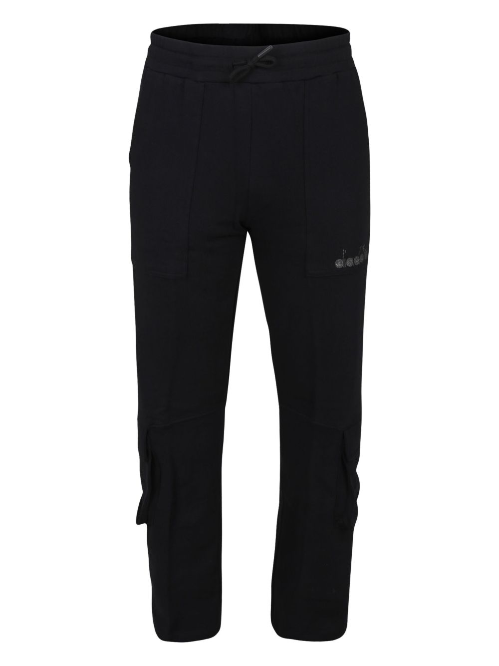 Diadora Junior cotton cargo pants - Black