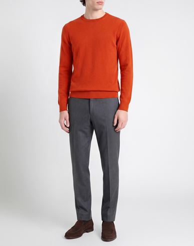 Man Sweater Rust Size 50 Wool