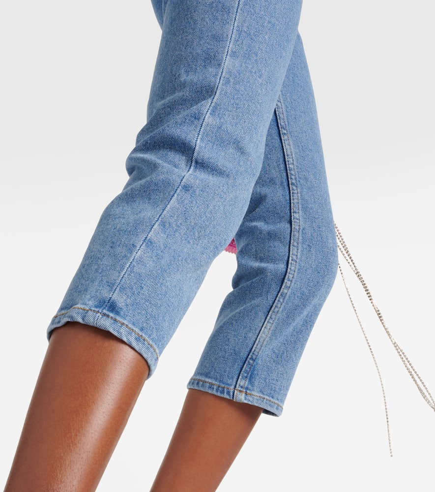 High-rise skinny jeans