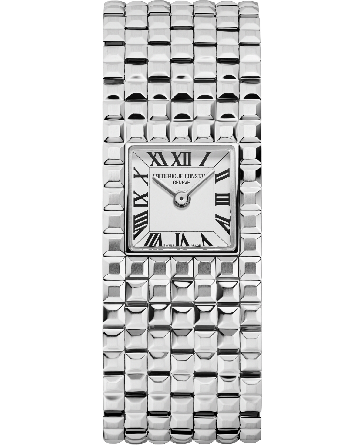 Women's Manchette Silver-Tone Stainless Steel Bracelet Watch, 25.7mm - Silver Tone