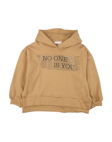 Kid Girl Sweatshirt Camel Size 14 Cotton, Polyester