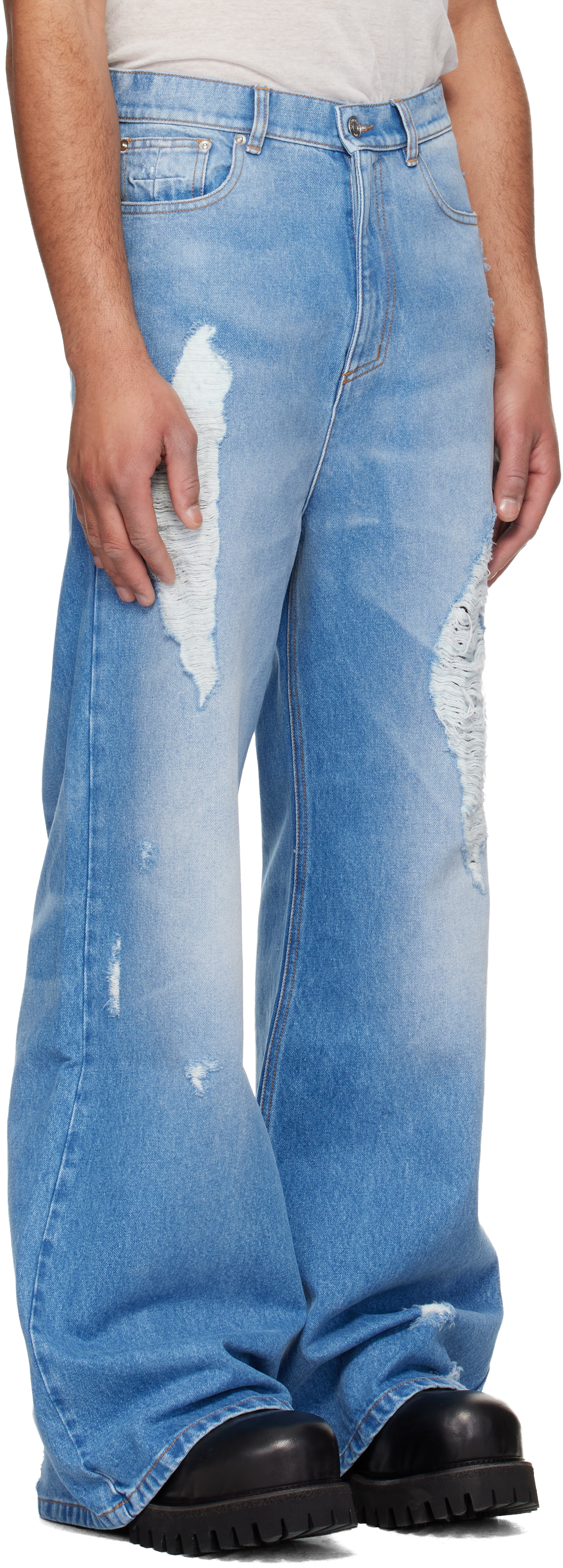 Blue Flared Jeans