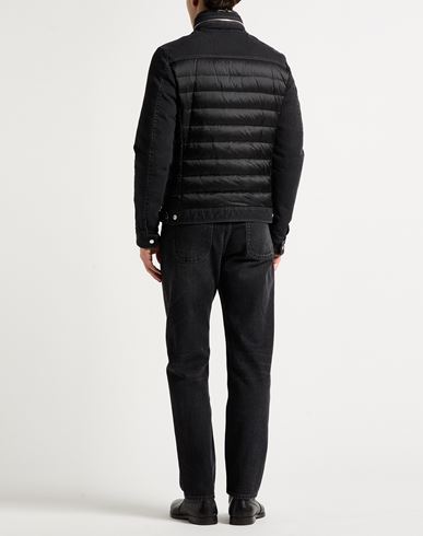 Man Puffer Black Size 38 Cotton, Polyethylene, Elastane