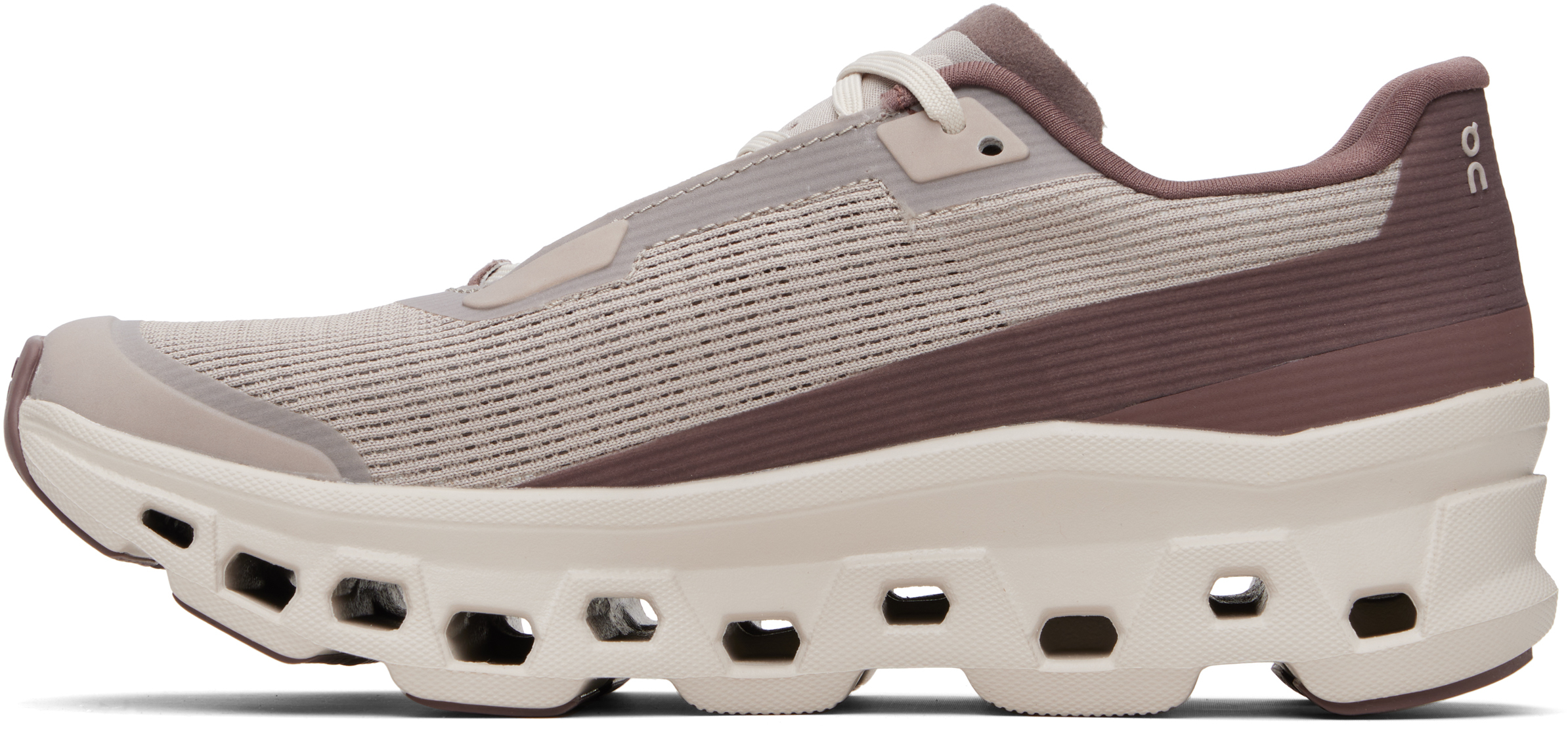Taupe & Burgundy Cloudmster Void Sneakers