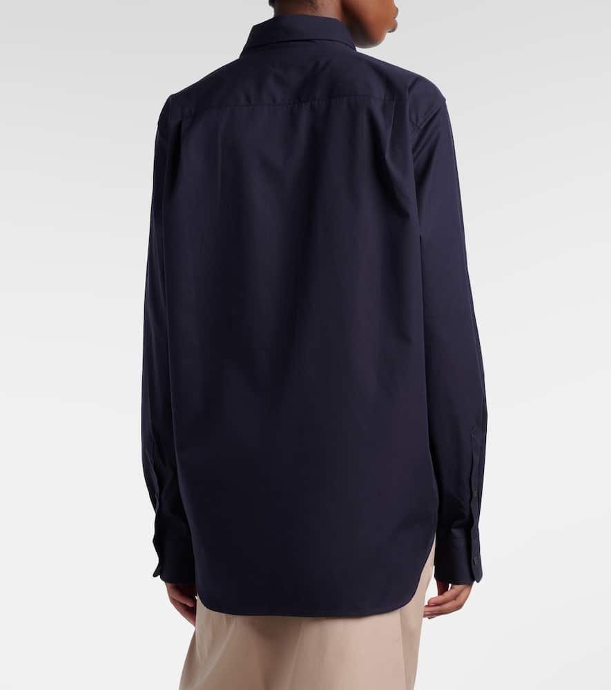 Oversized cotton poplin shirt