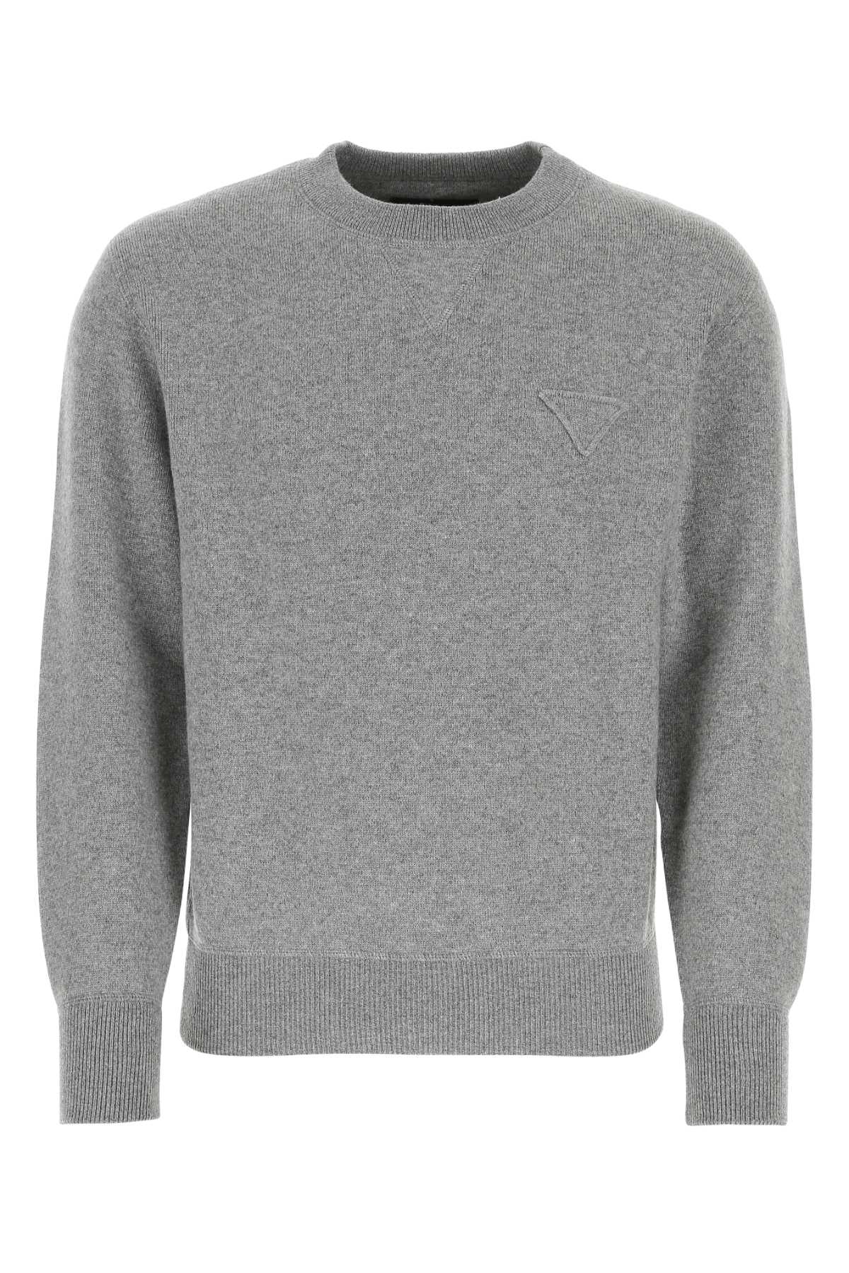 Cashmere Blend Sweater — Gray