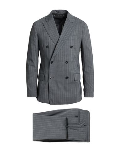 Man Suit Grey Size 40 Wool, Polyester, Elastane