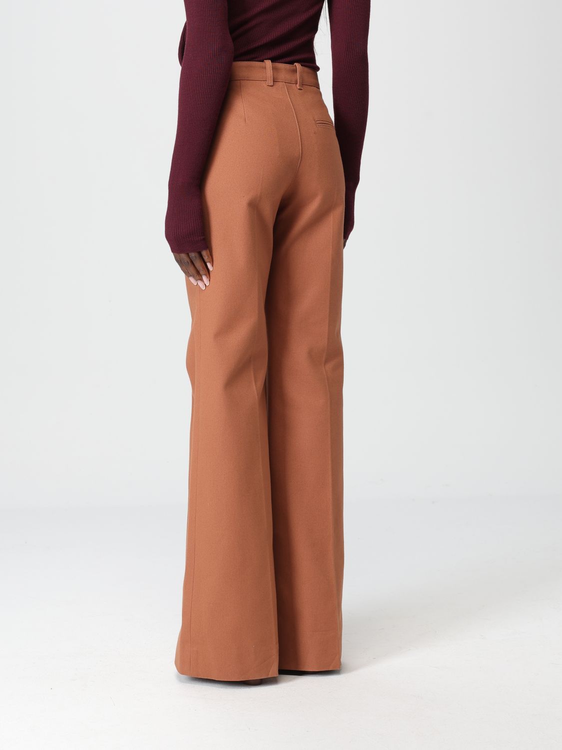 Pants CHLOÉ Woman color Brown