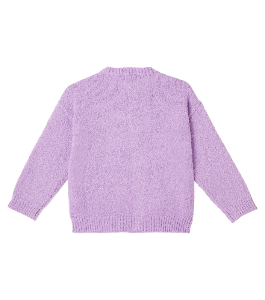 Lucky Clover bouclé cardigan