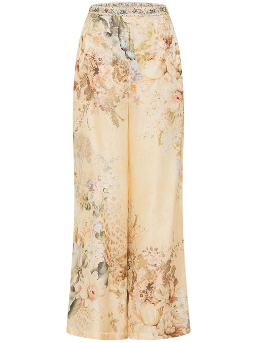 Wide-leg trousers - Neutrals