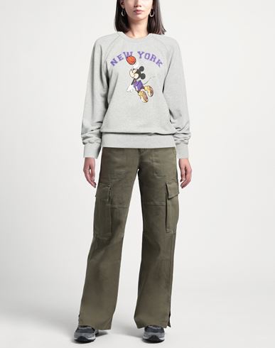 Woman Sweatshirt Grey Size M Cotton