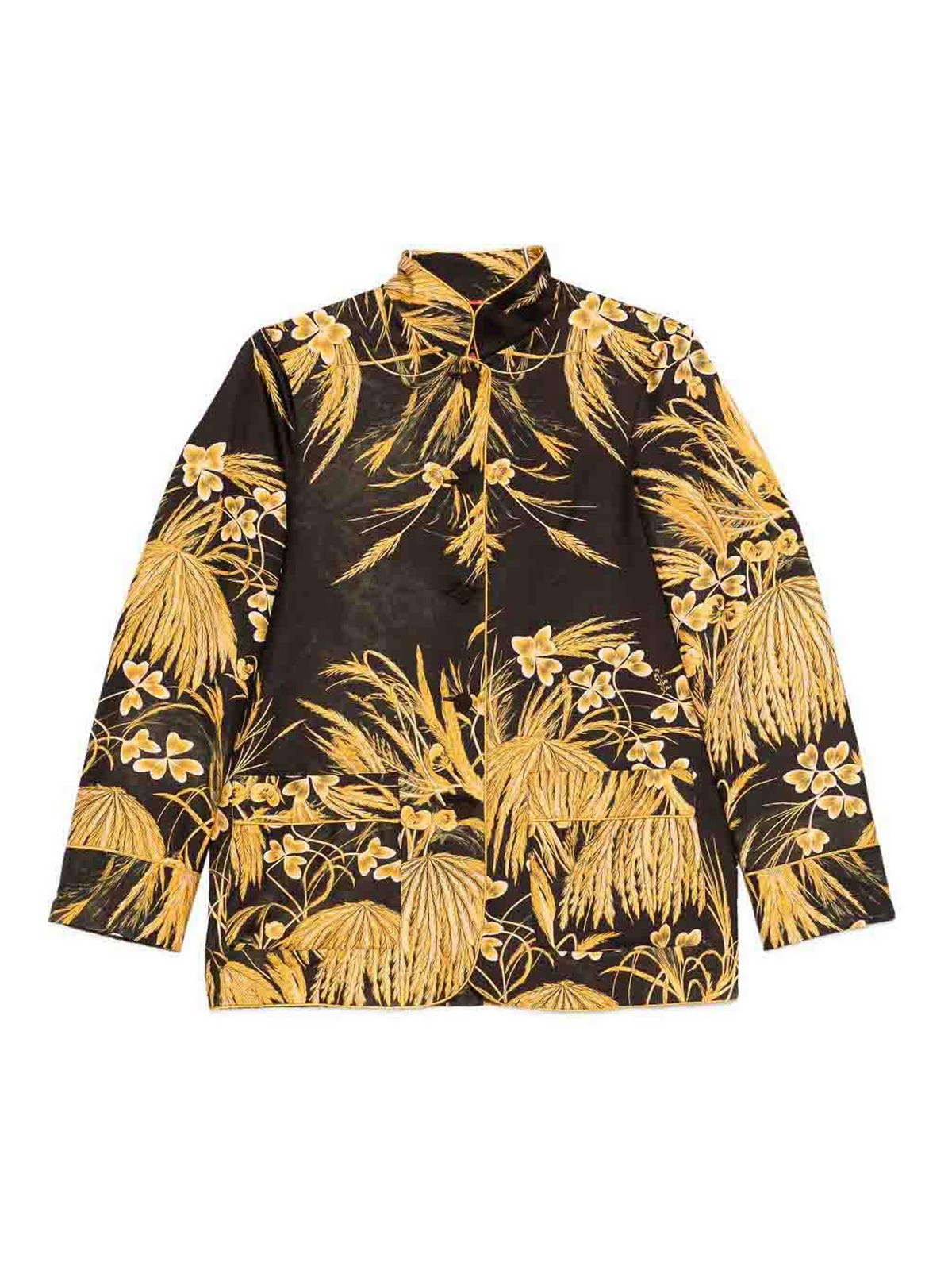 F. R.S For Restless Sleepers Printed Silk Shirt