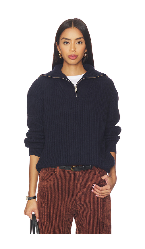 ANINE BING Sammy Sweater in Navy. - S also in