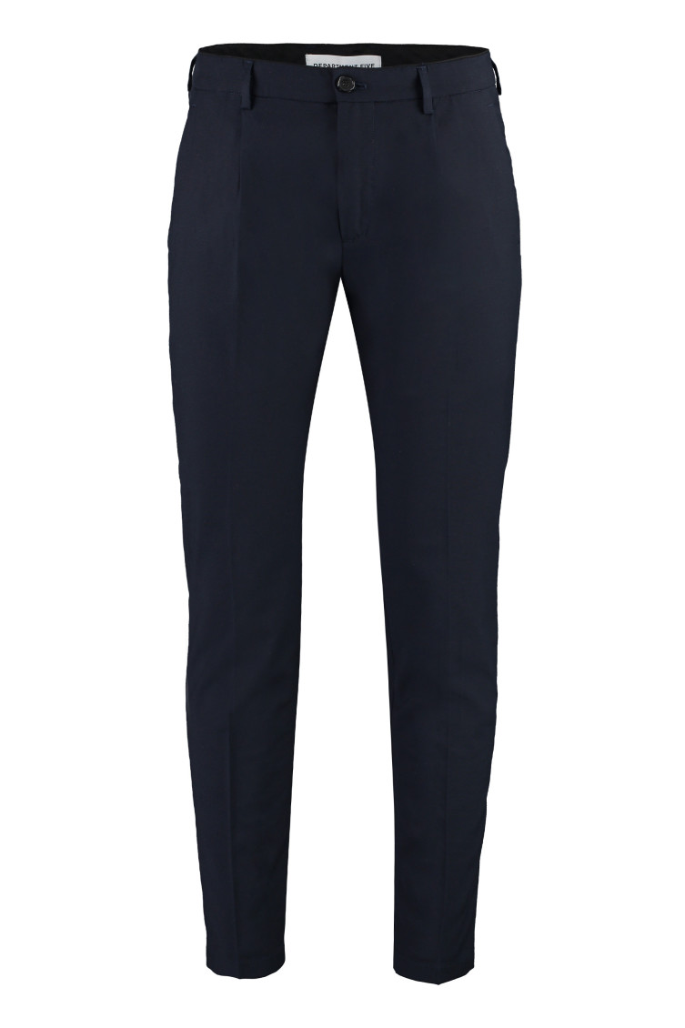 Navy Blue Slim Chino Pants