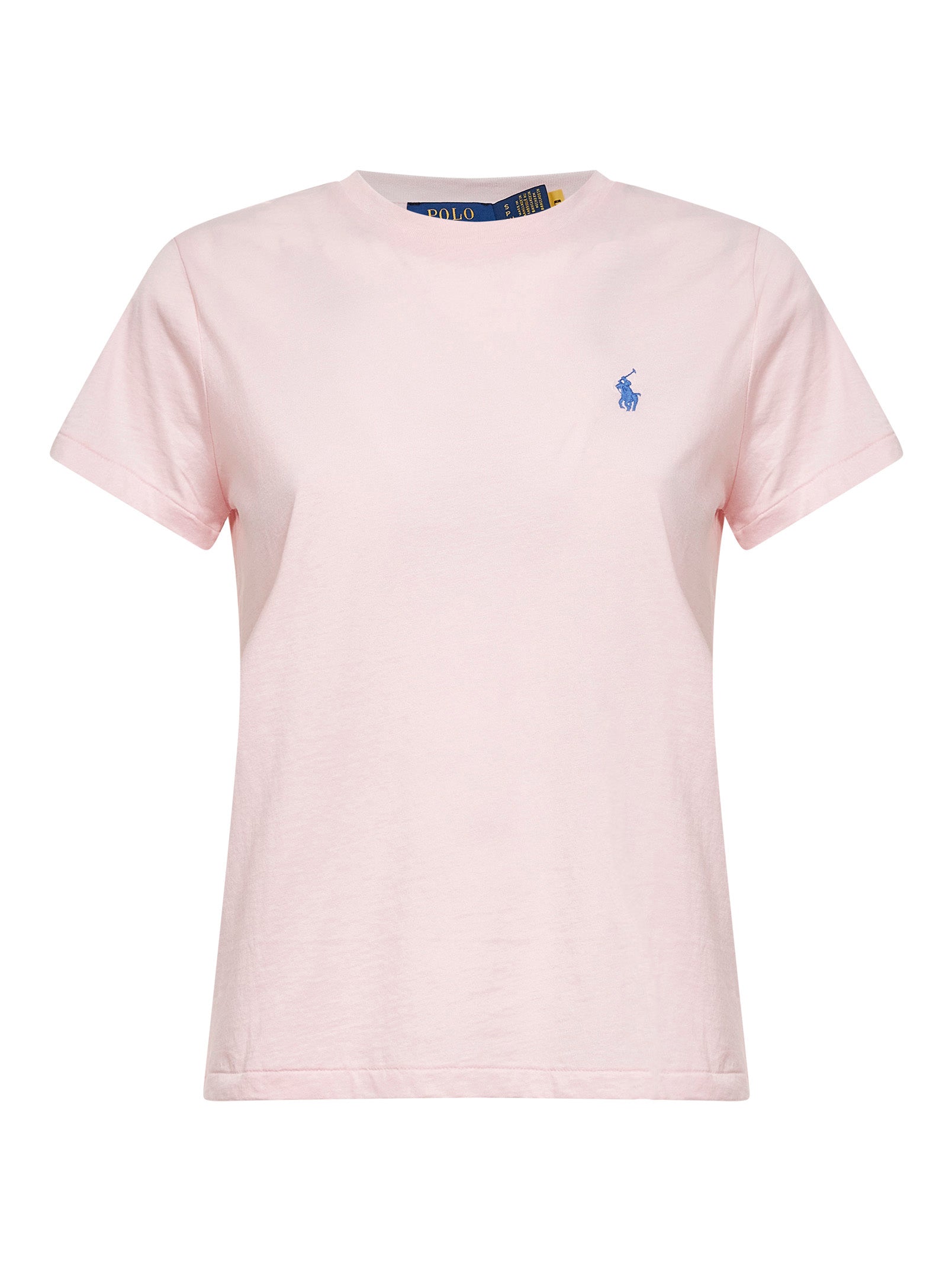 Logo-Embroidered Cotton T-Shirt — Pink