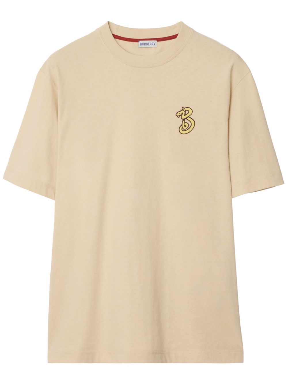 B Snake cotton t-shirt - Neutrals