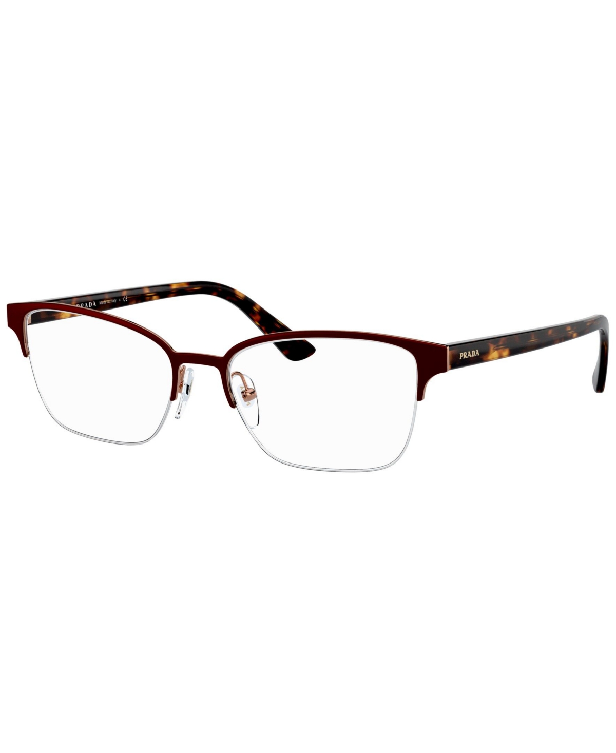 Pr 61XV Women's Cat Eye Eyeglasses - Brown