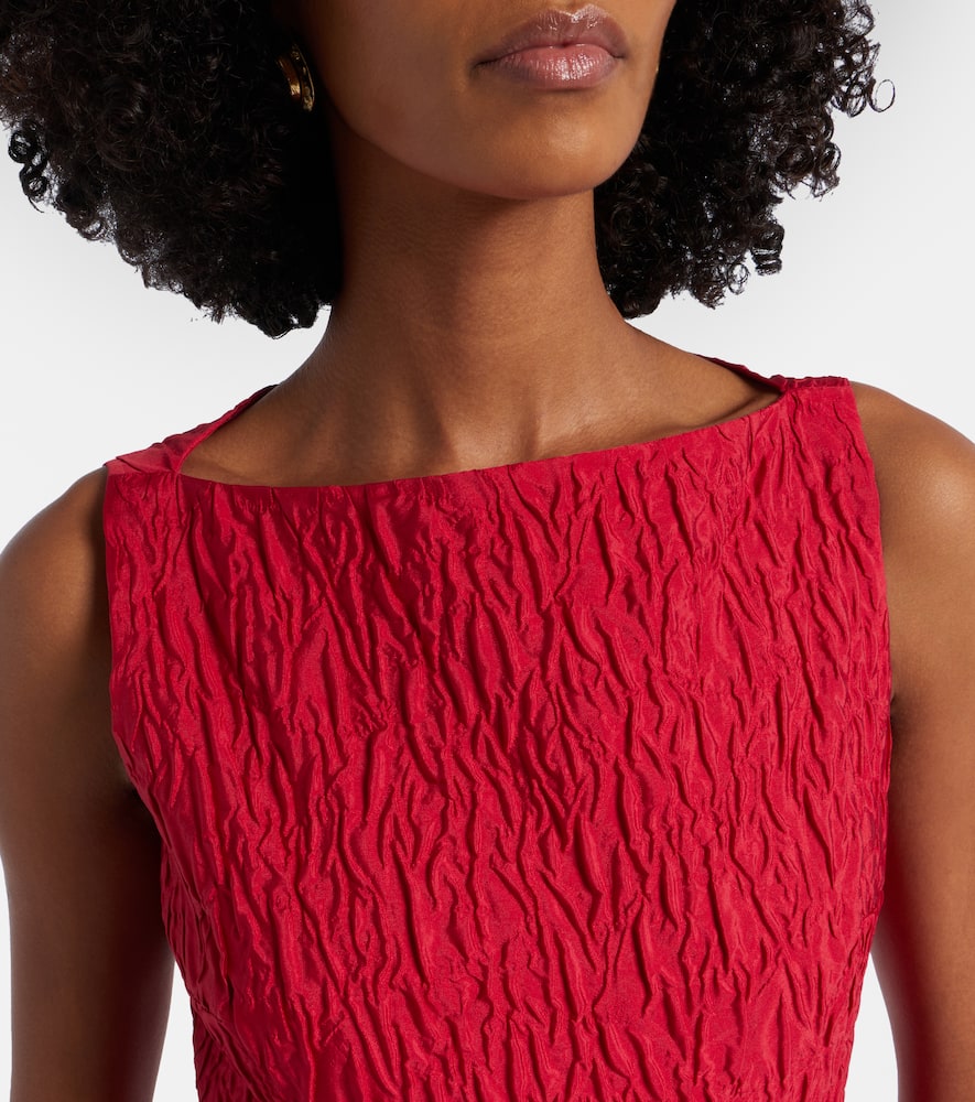 Tera cloqué midi dress