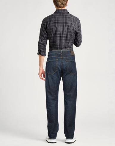 Man Jeans Blue Size 36 Cotton, Elastane