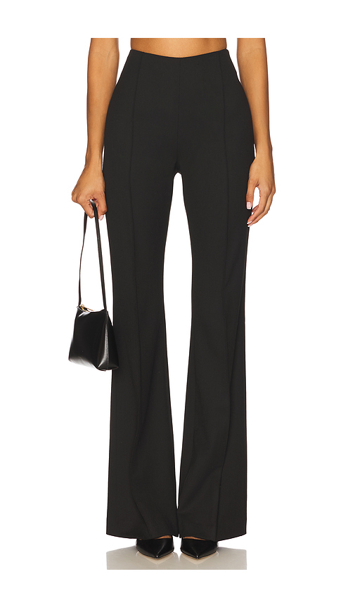 Smythe Pintuck Flare Pant in Deep Black. 6 also , 10, 2