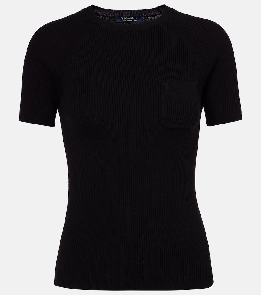 Berlino ribbed-knit cotton top