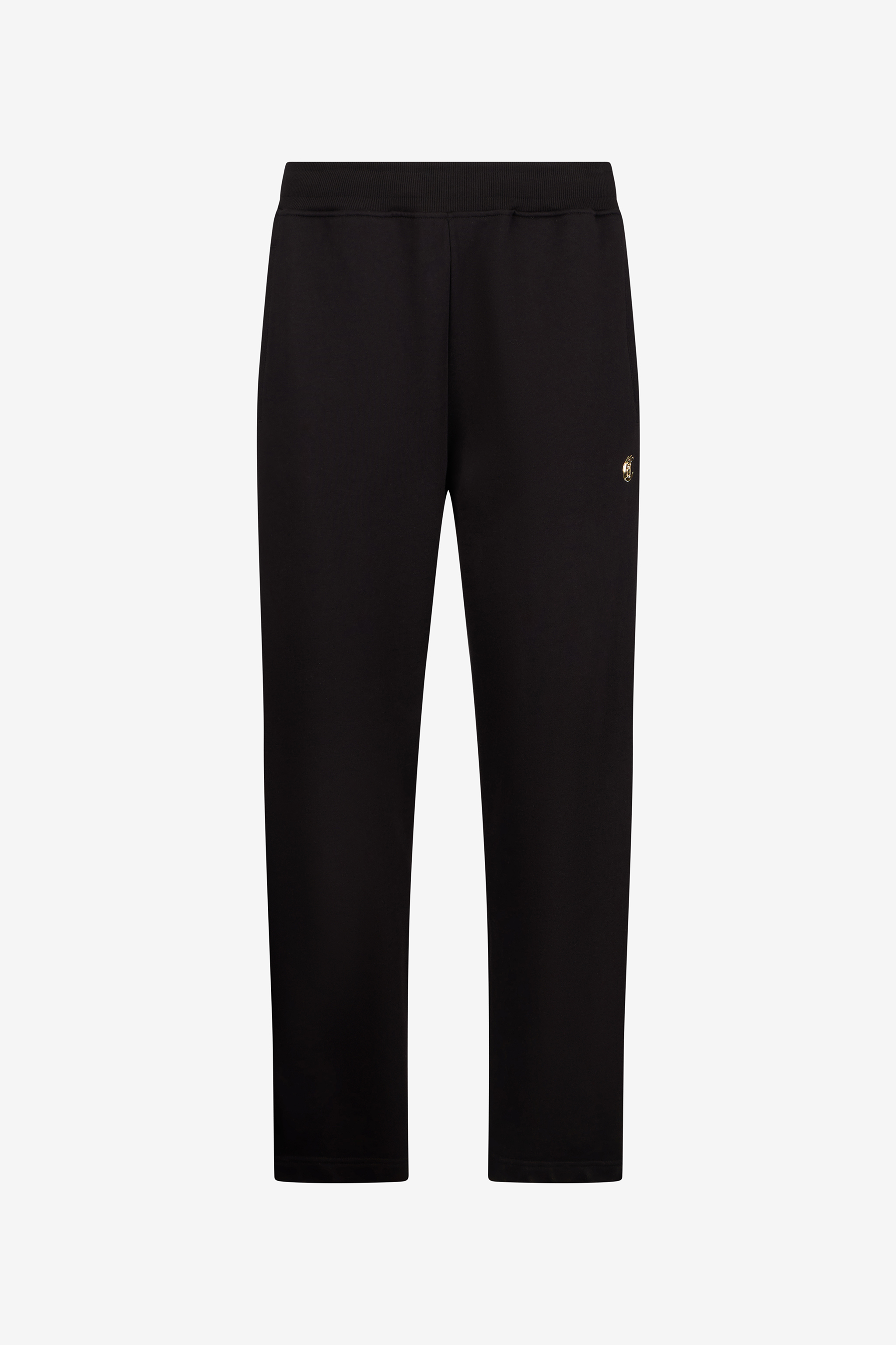 Black Joggers Trousers With Jc Monogram