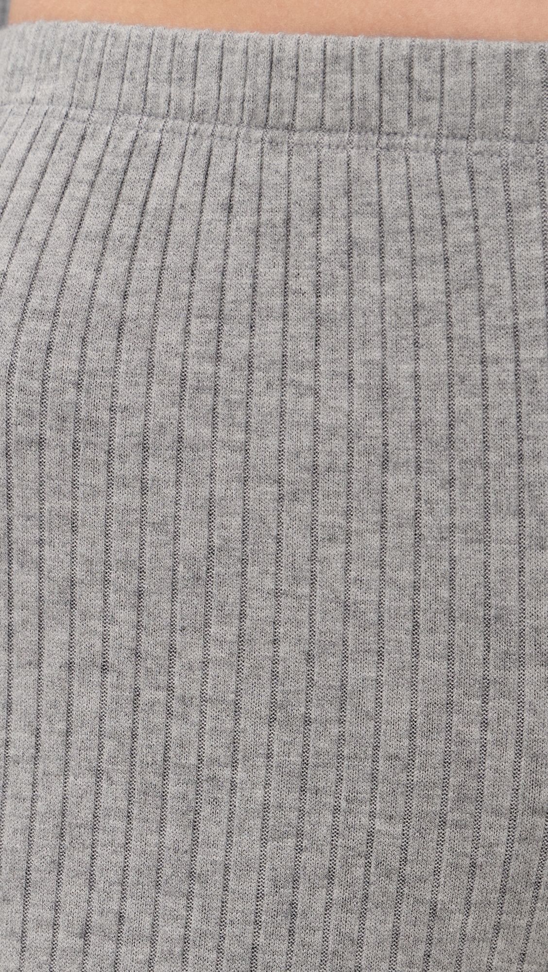 Mia Ribbed Pants Heather Grey