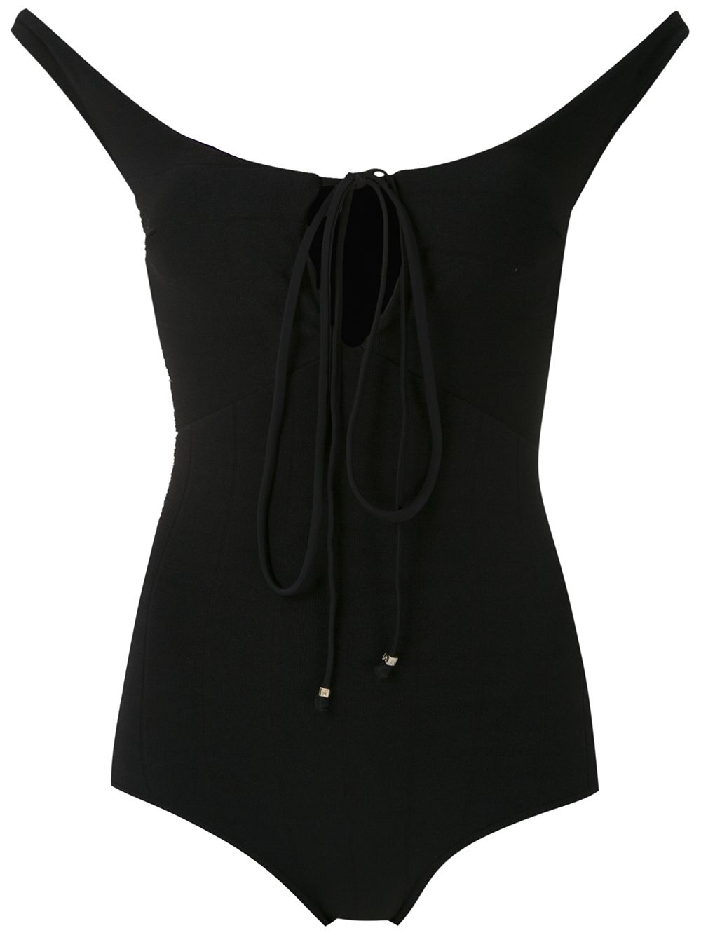 Lace up bodysuit - White