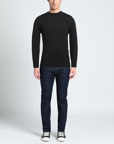 Man Sweater Black Size M Wool, Acrylic