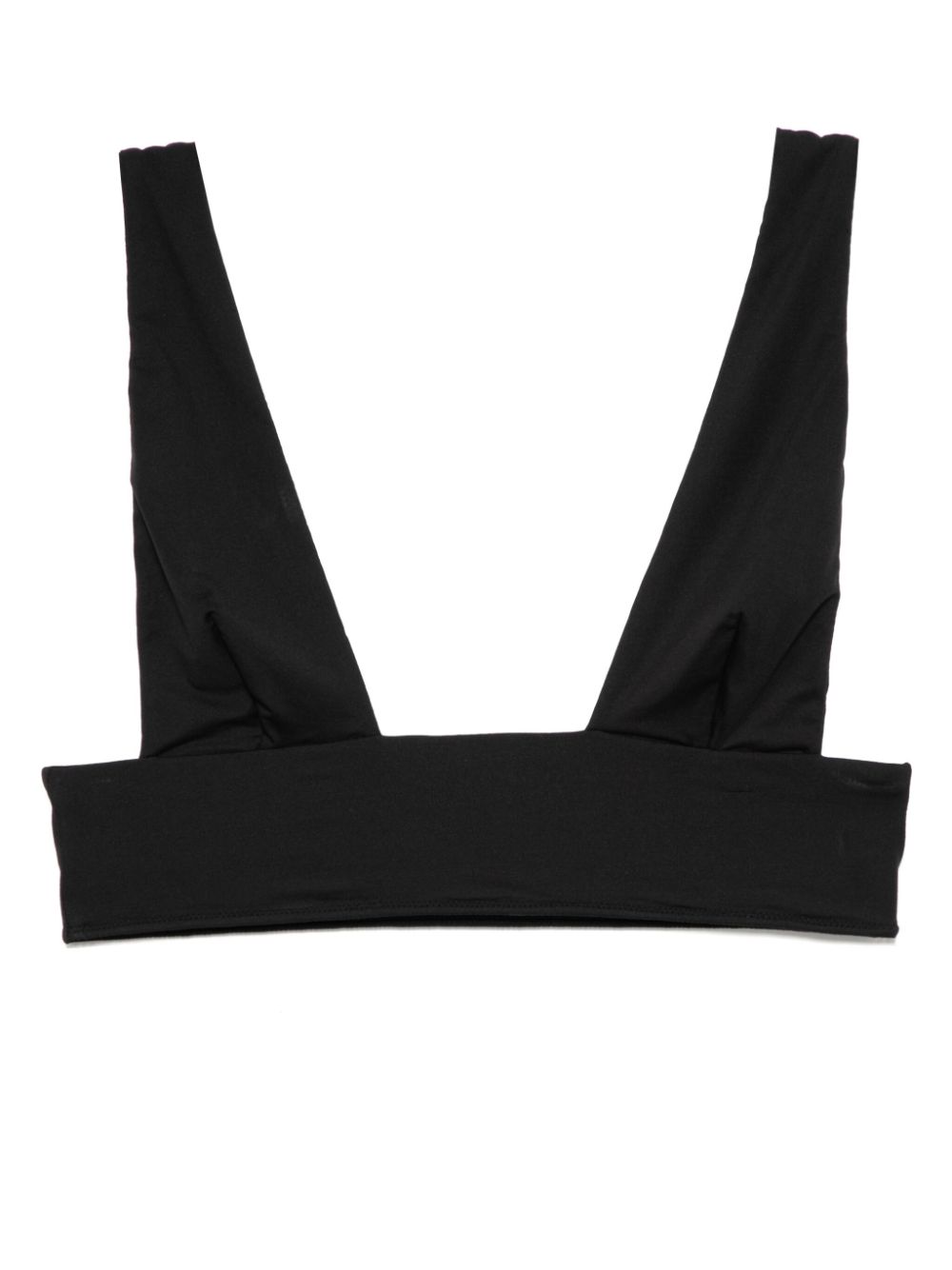 Square-neck bra - Black