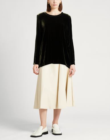 Woman Top Dark green Size 6 Viscose, Silk