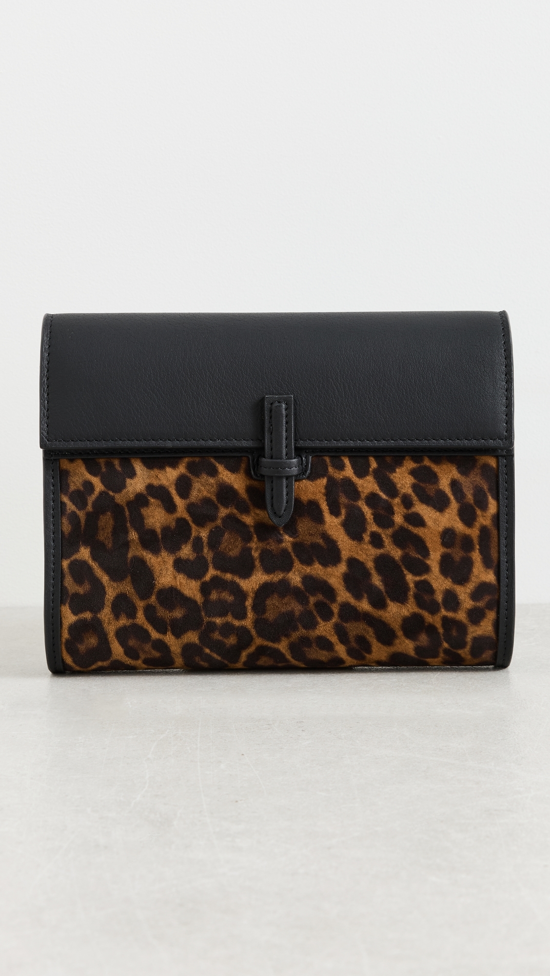 Small Soft Clutch Leopard/Black One Size