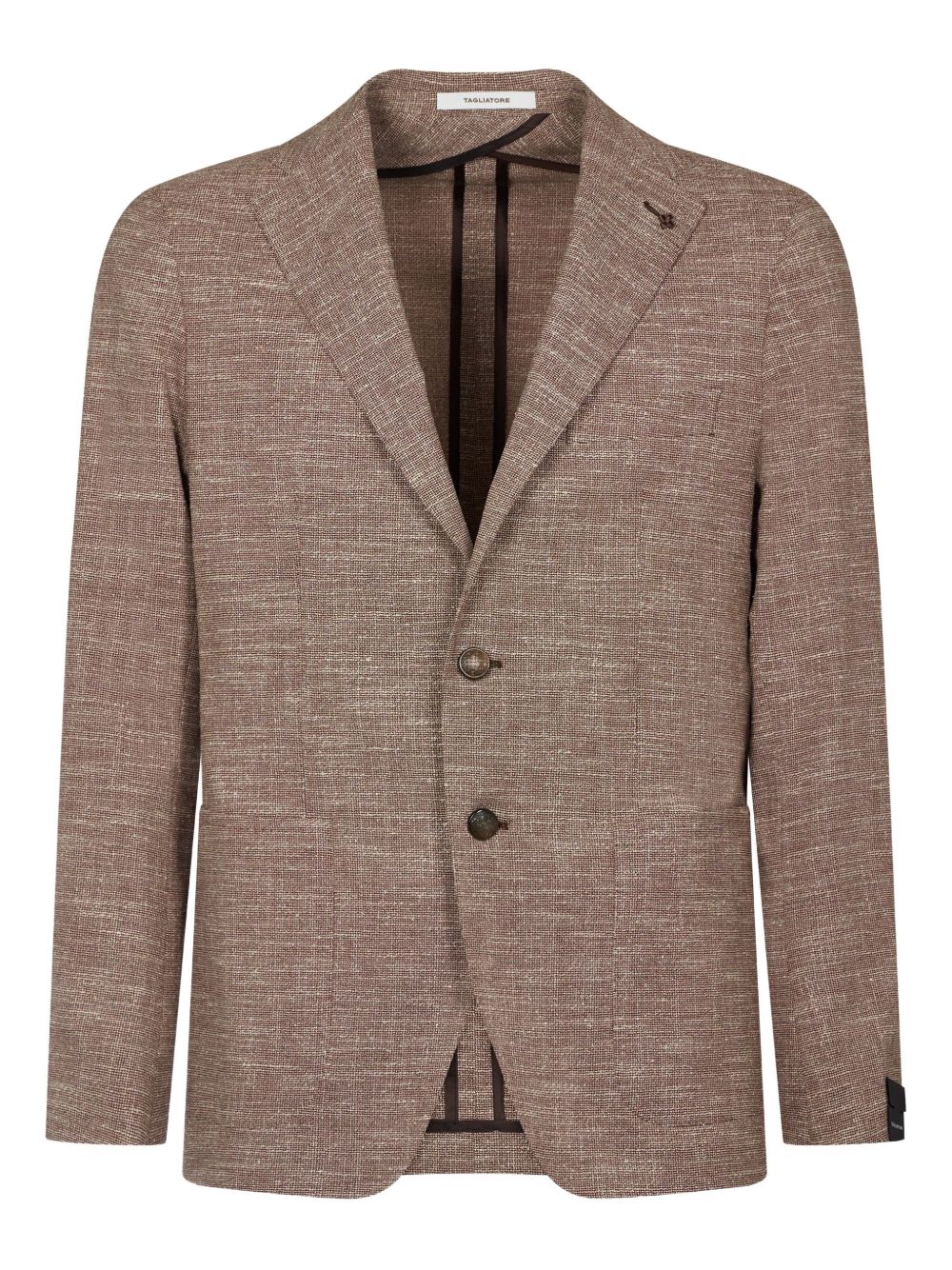 Single-breasted blazer - Brown