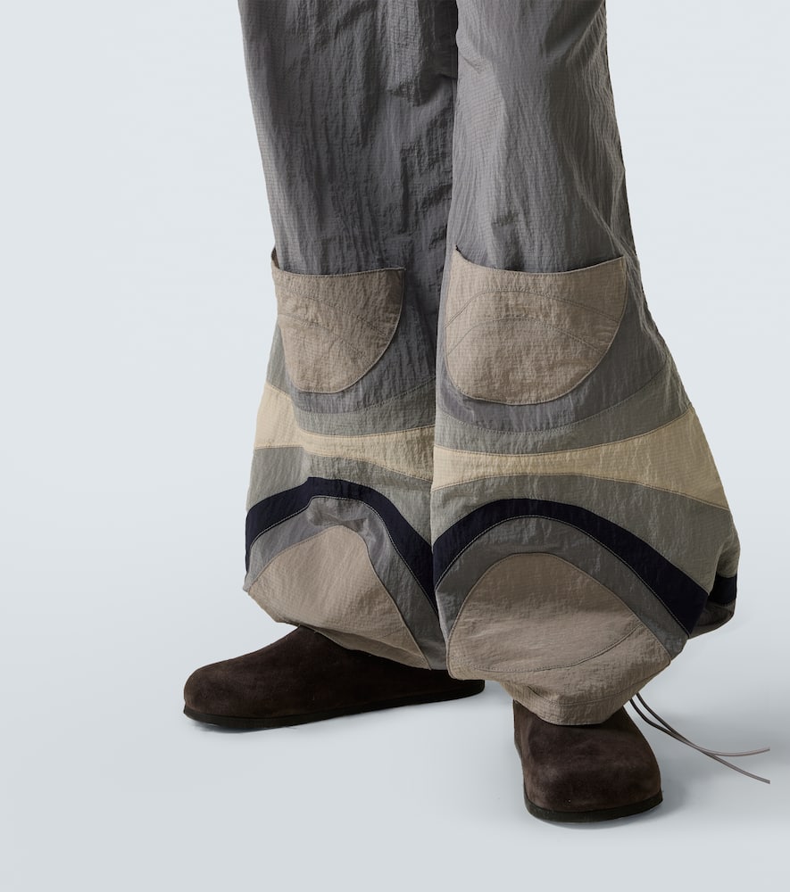 Technical flared pants