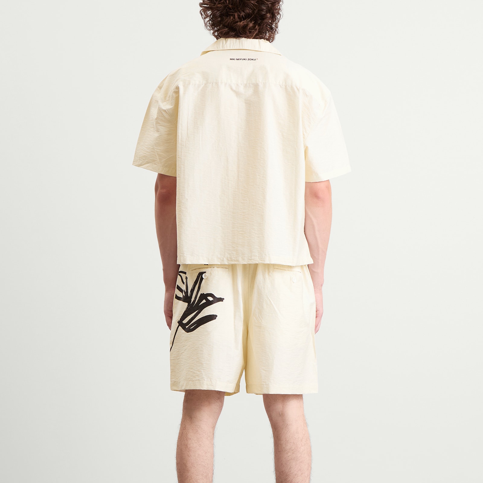 Men's Washed Ink Flower Vacation Shirt