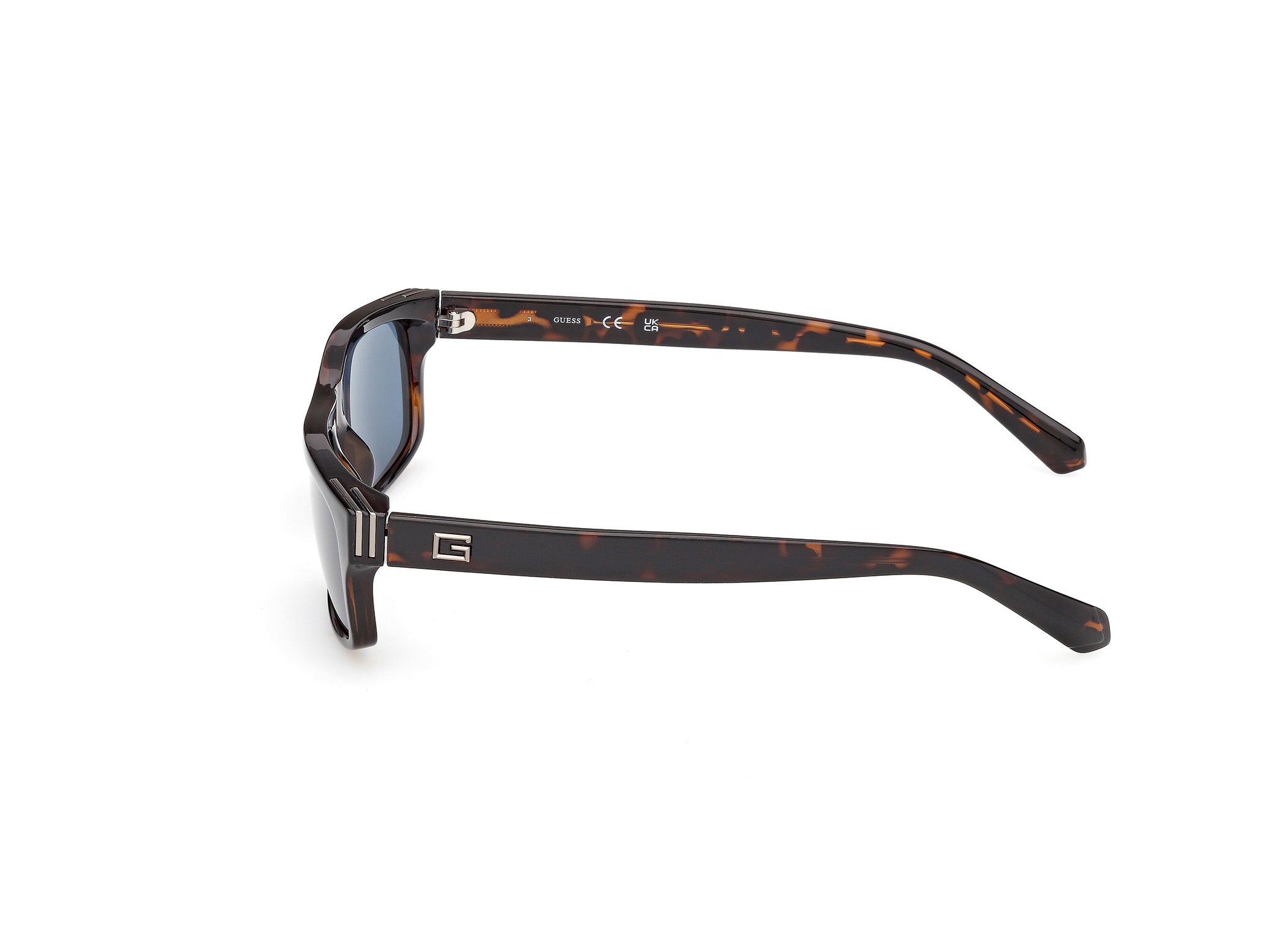 Guess Hombre Guess GU00276 52V Gafas de sol Inyectado la Habana Azul Cuadrada Norma