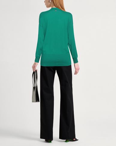 Woman Sweater Green Size 4 Wool
