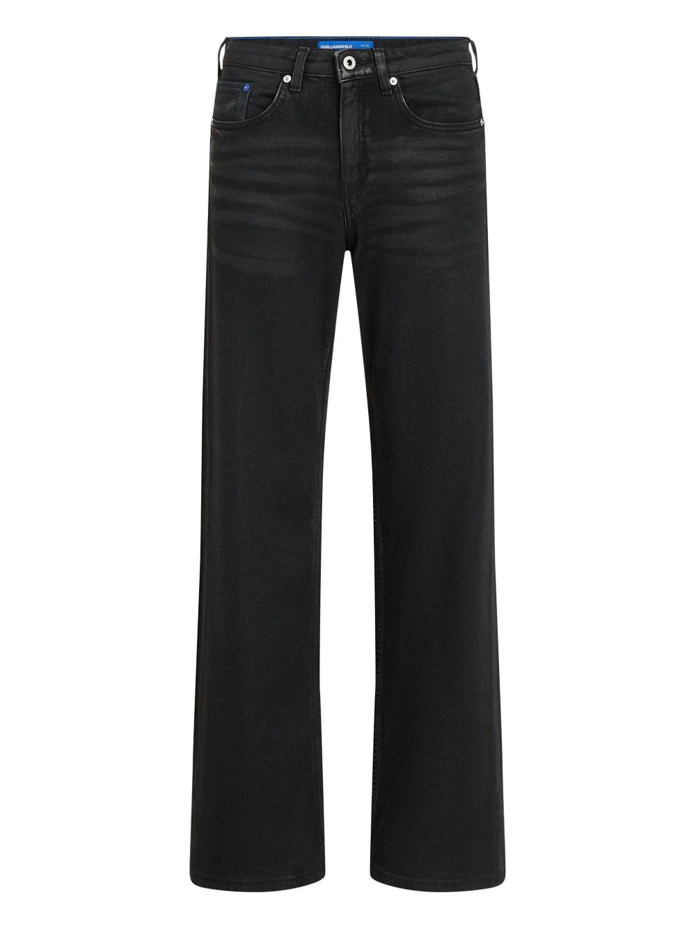 Relaxed coated jeans - Black
