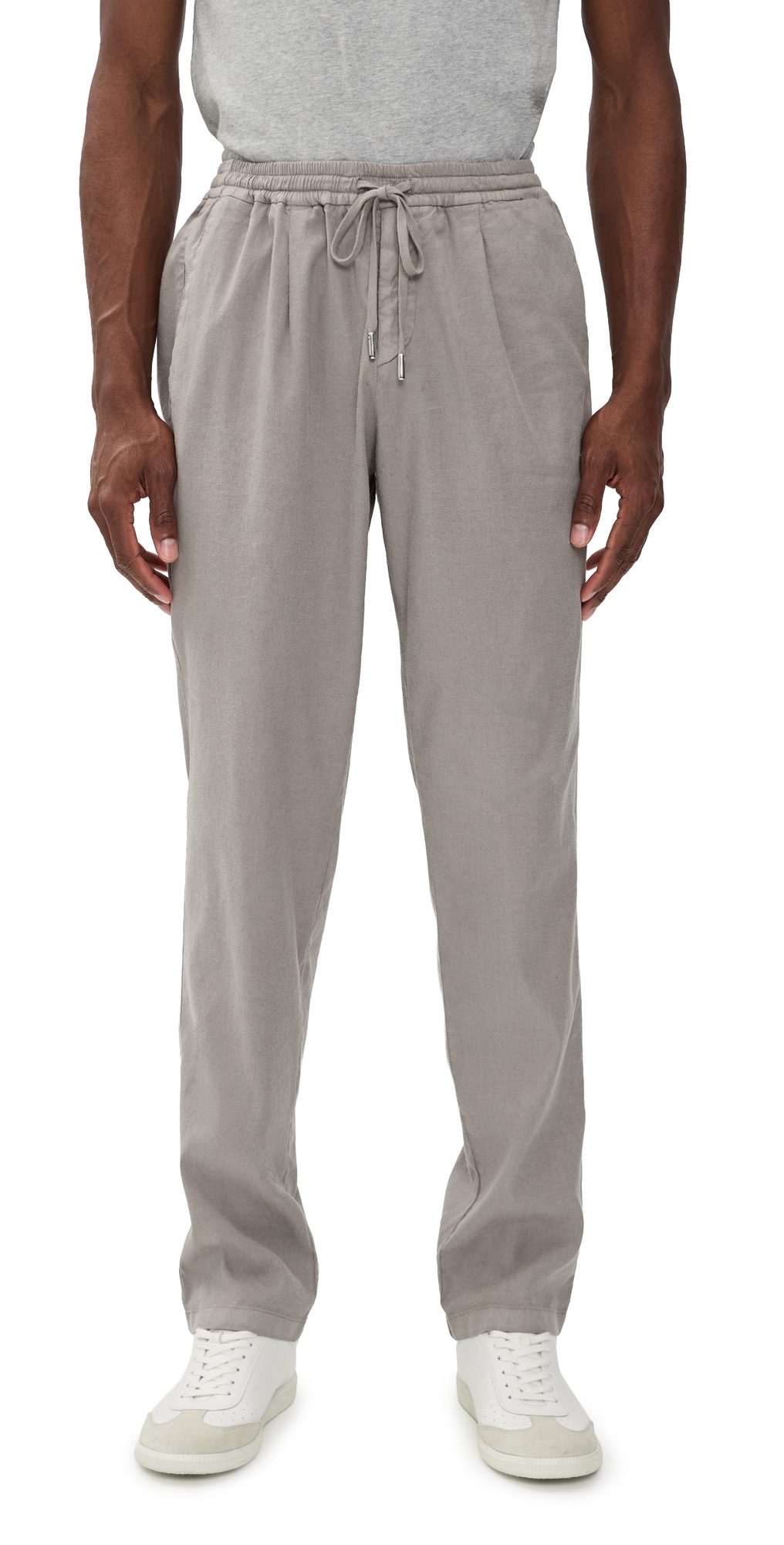 Easy Linen Drawstring Pants Mushroom