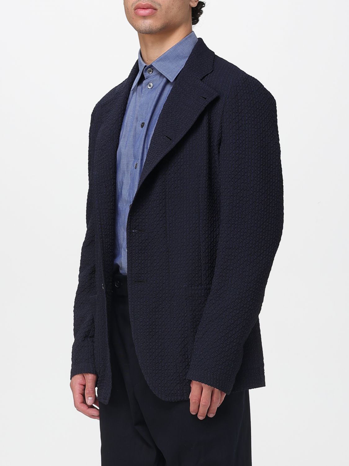 Jacket Men color Blue