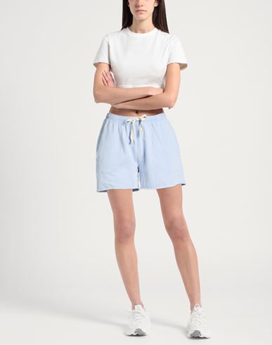 Woman Shorts & Bermuda Shorts Sky blue Size L Organic cotton