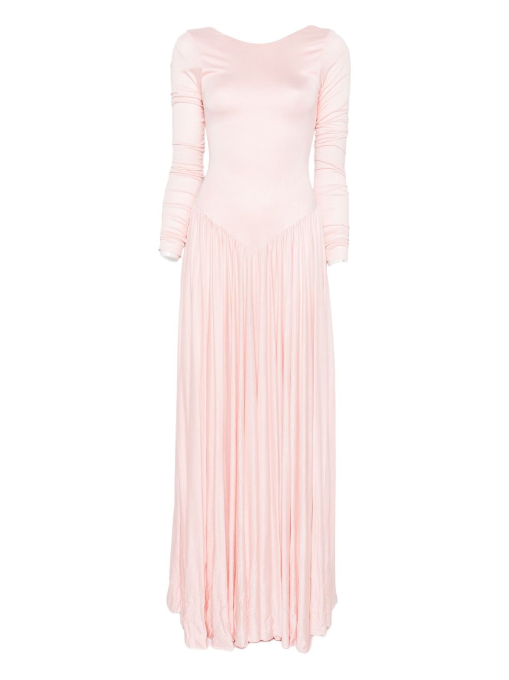 Open-back maxi dress - Pink