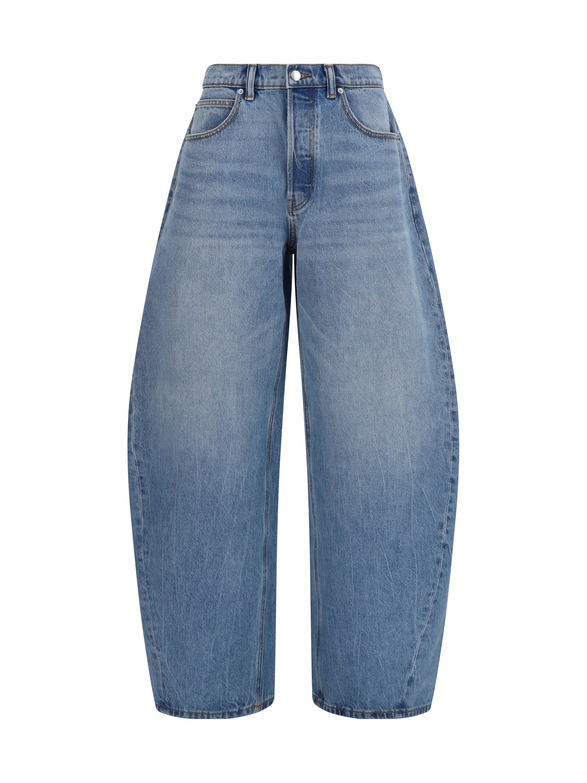 Crystal Balloon Jeans — Blue