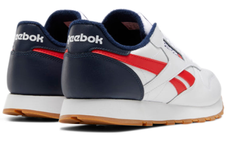 Classic Leather Sneakers 'White Black Red'